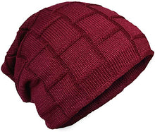 Carica l&#39;immagine nel visualizzatore di Gallery, Cappello invernale unisex in maglia con morbido interno
