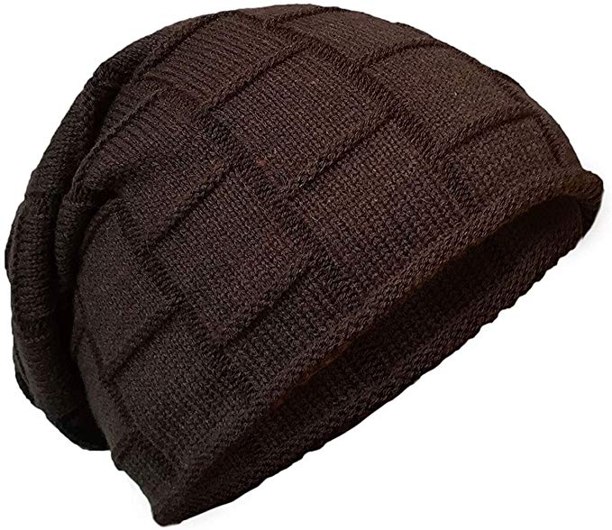 Cappello invernale unisex in maglia con morbido interno
